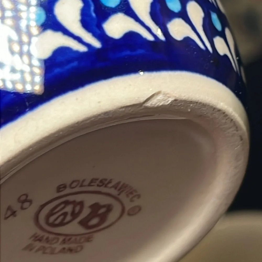 Boleslawiec Polish Pottery Tea Coffee Mugs Set of 4 - Picture 12 of 12